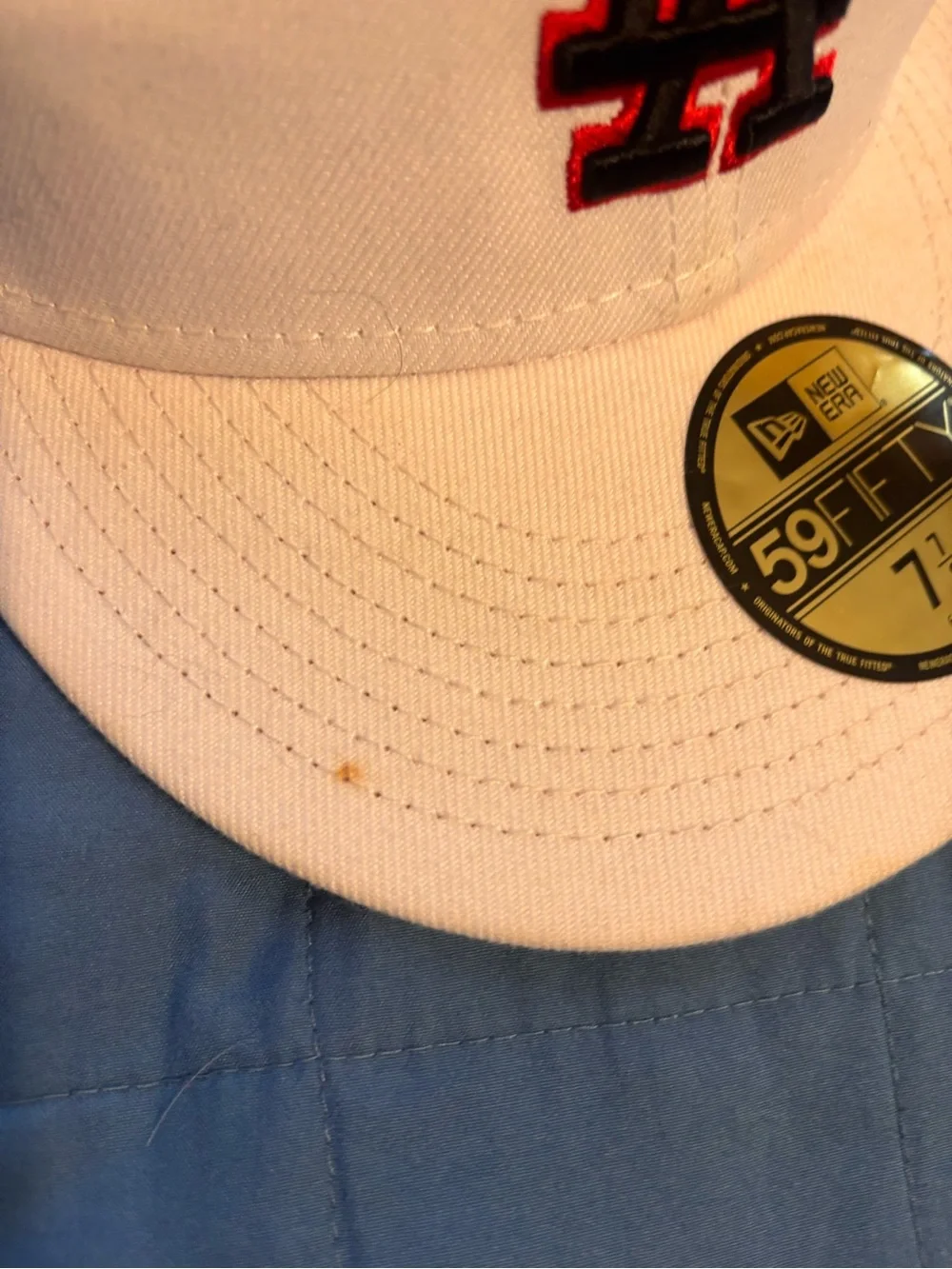 New Era White LA Baseball Cap - 59FIFTY